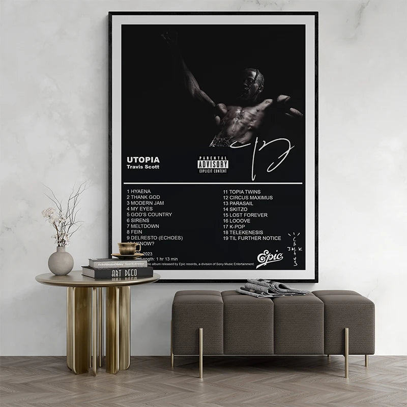 TRAVIS SCOTT WALL ART POSTERS