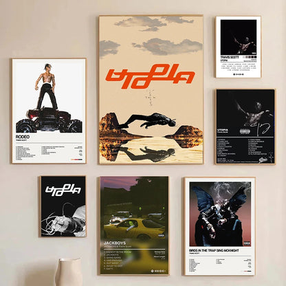 TRAVIS SCOTT WALL ART POSTERS